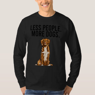 Camiseta Menos Pessoas Mais Cães Nova Scotia Duck Tolling R