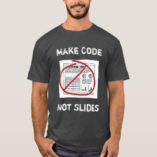 Camiseta Menos Slideware mais software