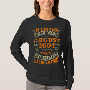 Camiseta Mens 18º Aniversário Para Nasceres De Reis Em Agos
