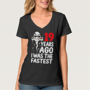 Camiseta Mens 19º Aniversário Gag Vestido 18 Anos Atrás Eu 