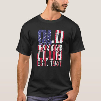 Camiseta Mens 1941 Old Man Club Est 1941 Re