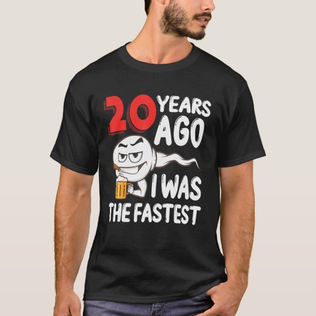 Camiseta Mens 20th Birthday Gag Dress 20 Years Ago I Was Th (Frente)