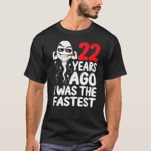 Camiseta Mens 22º Aniversário Vestido De Gag 22 Anos Atrás 