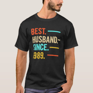 Camiseta Mens 32º Aniversário De Casamento Dotado Melhor