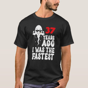 Camiseta Mens 37º Aniversário Gag Vestido Há 37 Anos Eu Era