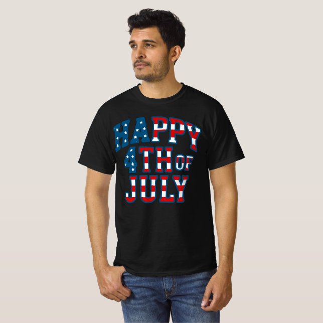 Camiseta Mens 4 de julho (Frente Completa)