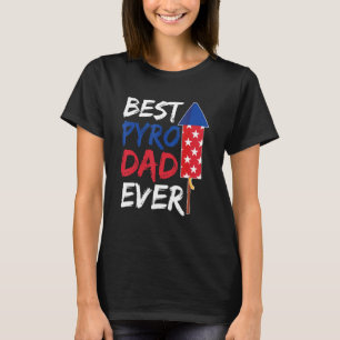 Camiseta Mens 4 de julho para o seu Pirotecnista Patriótico