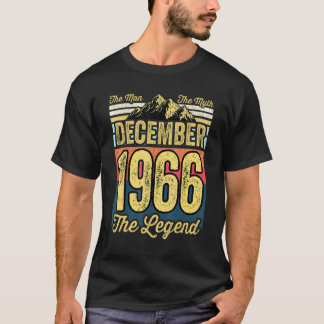 Camiseta Mens 55º Aniversário O Homem O Mito A Lenda Dez