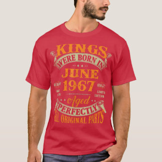 Camiseta Mens 55th Birthday Gift For Kings Born In June 196