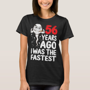 Camiseta Mens 56º Aniversário Gag Vestido 56 Anos Atrás Eu