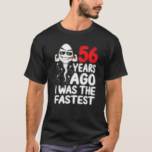 Camiseta Mens 56º Aniversário Gag Vestido 56 Anos Atrás Eu