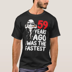 Camiseta Mens 59º Aniversário Gag Vestido 59 Anos Atrás Eu 