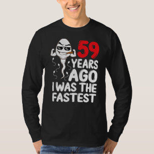 Camiseta Mens 59º Aniversário Gag Vestido 59 Anos Atrás Eu