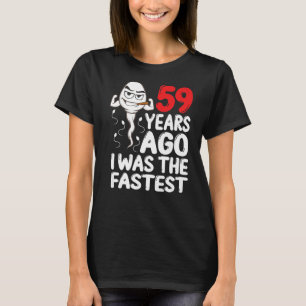 Camiseta Mens 59º Aniversário Gag Vestido 59 Anos Atrás Eu