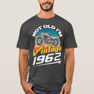 Camiseta Mens 60º Aniversário do Homem Biker Legend