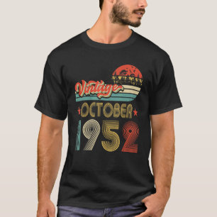 Camiseta Mens 70 Birthday, 70 anos Vintage outubro de 1995
