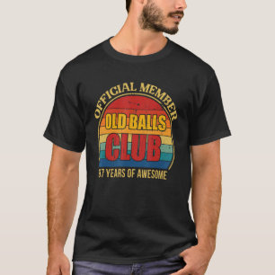 Camiseta Mens 97th Birthday Balls Club 97 Anos De Idade