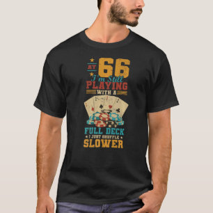 Camiseta Mens A 66 Brincando Com O Cheio 66º Aniversário P