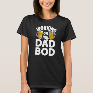 Camiseta Mens A Trabalhar No Pai De Bacalhau Pai Piadas Do