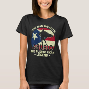 Camiseta Mens Abuelo Man Myth Puerto Rican Legend Puerto Ri