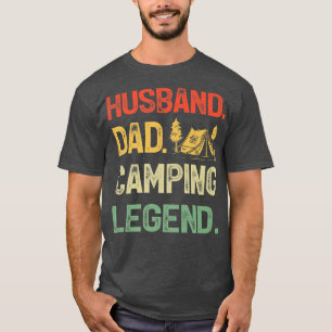Camiseta Mens Acampando Lover Engraçado Pai Marido Acampand