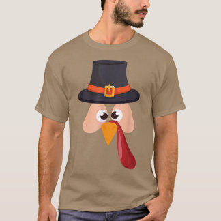 Camiseta Mens Ação de Graças Peregrino Turquia Menina