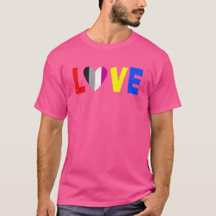 Camiseta Mens Adoram Lgbtq A Bandeira Da Comunidade Asexuad