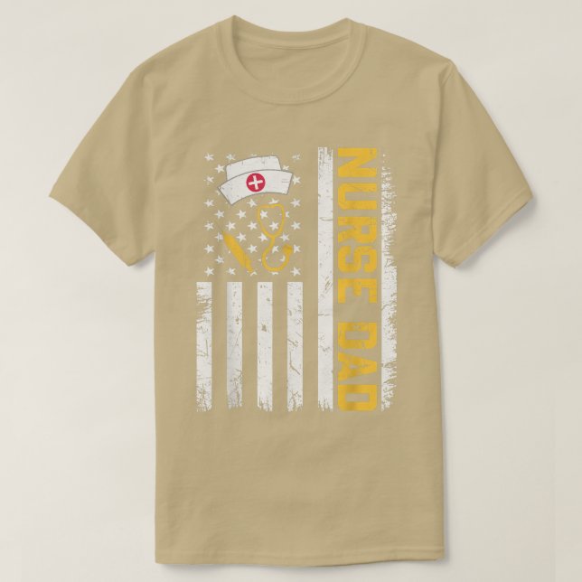 Camiseta Mens Afastados dos EUA, Pai Patriótico Fathe (Frente do Design)