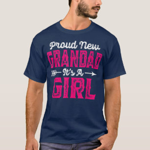 Camiseta Mens Afastados, Novo Avô Orgulhoso. É uma garota