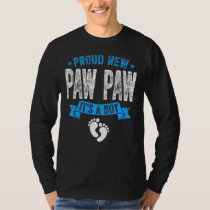 Camiseta Mens Afastados, Orgulhosa Nova Pata É Um Menino