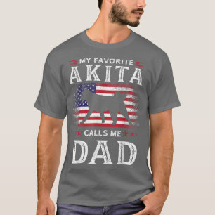 Camiseta Mens Akita dona de animais de estimação amante do