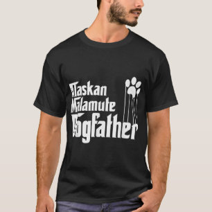 Camiseta Mens Alaskan Malamute Dog Pai, Malamute Dog Padre