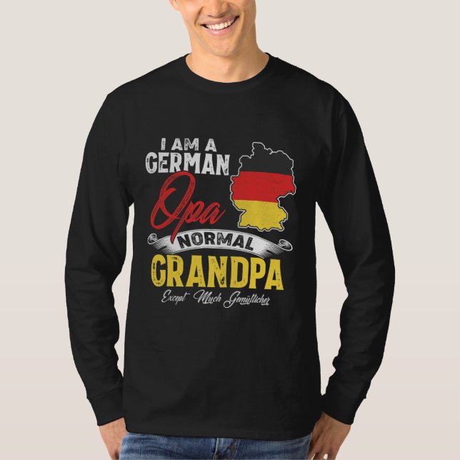 Camiseta Mens Alemanha Opa Funny Grandpa Tee For Men (Frente)