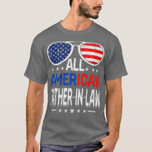 Camiseta Mens All American Padre InLaw 4 Of Julho Pai