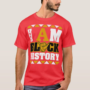 Camiseta Mens Alpha African Fraternity 1906 I Am Black Hist