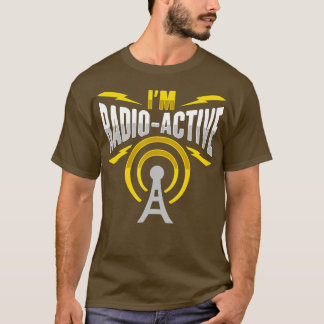 Camiseta Mens Amateur Radio Im radioactive Design for Ham R