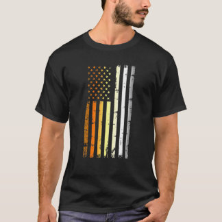 Camiseta Mens American Flag Lgbt Bear Pride