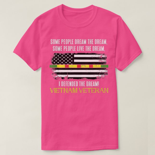 Camiseta Mens American Flag Veterans Day Patriotic Vietnam  (Frente do Design)