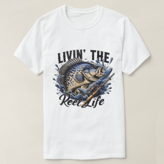 Camiseta Men's and Women's Livin' the Reel Life T-Shirt. 