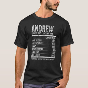 Camiseta Mens Andrew Nutrition Nome Personalizado Fac