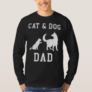 Camiseta Mens Animal Dia de os pais Paw Love Dog Kitty P