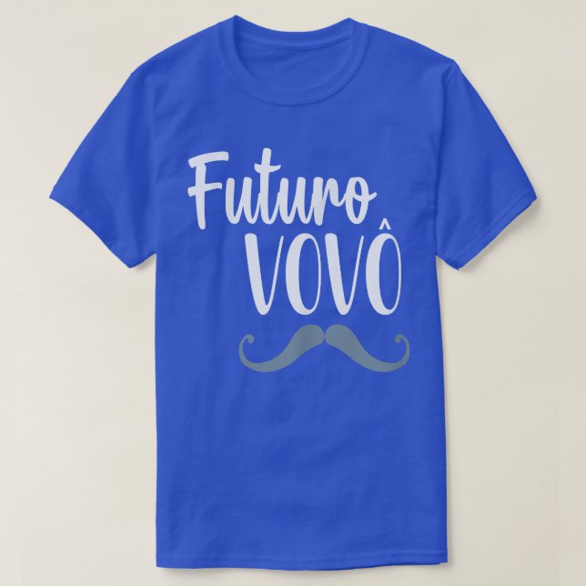 Camiseta Mens Anuncio De Gravidez Para Vovo Gran Português (Frente do Design)