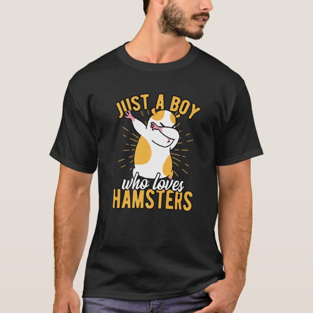 Camiseta Mens Apenas Um Menino Que Ama O Proprietário Do Ha (Frente)