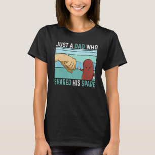 Camiseta Mens Apenas Um Pai Que Compartilhou Sua Citação Es
