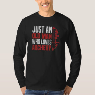 Camiseta Mens Apenas Um Velho Que Adora Arqueação Por Um Ar