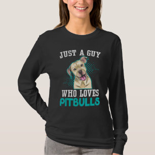 Camiseta Mens Apenas Uma Cara Que Ama Pitbulls Cachorro Cac