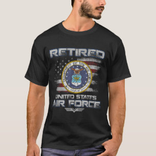 Camiseta Mens aposentados da Força Aérea Americana Veteran