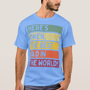 Camiseta Mens Aqui é Owen O Melhor Pai do Mundo Pai