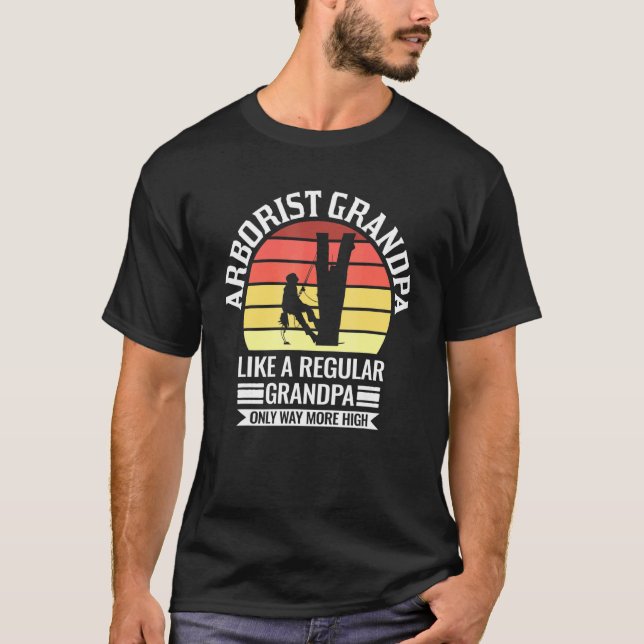 Camiseta Mens Arborist Grandpa Like A Regular Only Arborist (Frente)