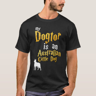 Camiseta Mens australiano Bovinos Cão australiano Cão de Bo